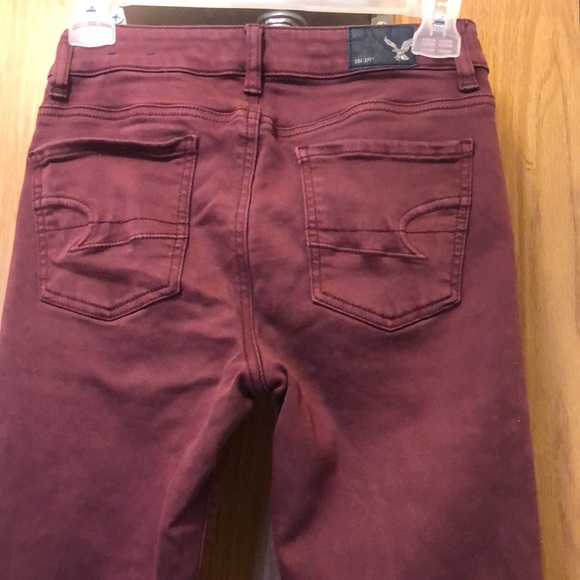 π₯π₯5 items for $25!π₯π₯ Burgundy A&E jeggings! High rise! Size 0! - Picture 3 of 4